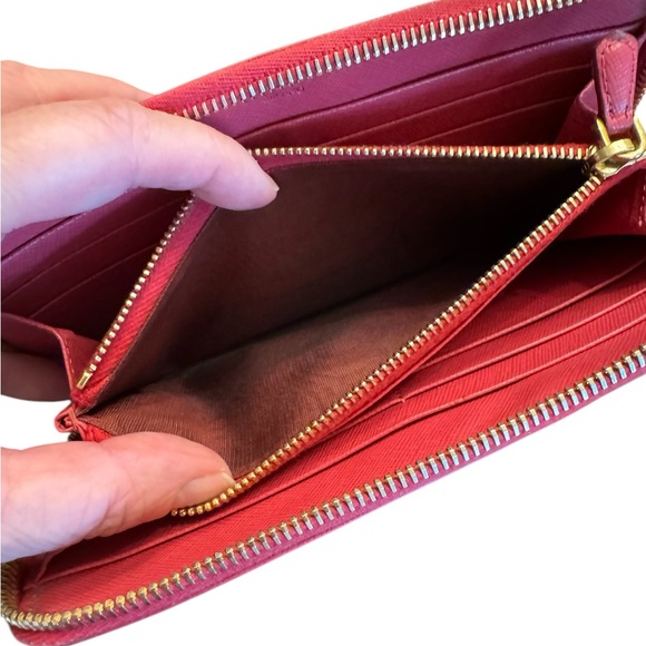Prada Saffiano Leather Continental Wallet - Picture 12 of 12